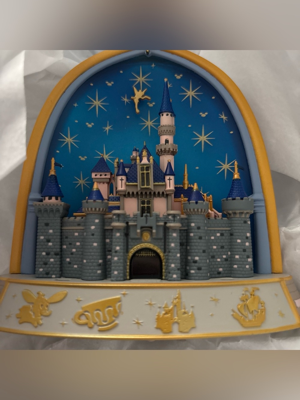 Hallmark Disneyland 70th Anniversary ornament cinderellas castle Keepsake